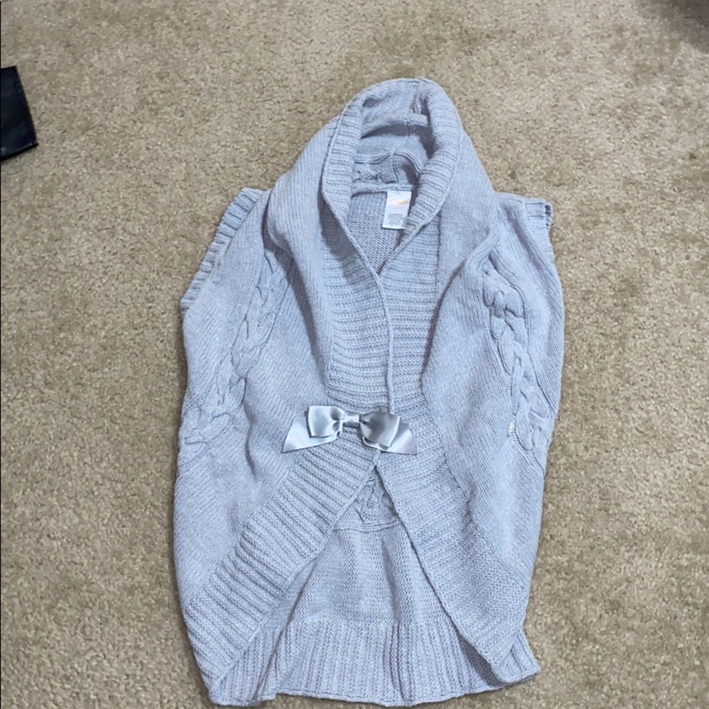 Gray girls sweater vest